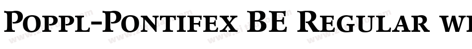 Poppl-Pontifex BE Regular with Small Caps字体转换